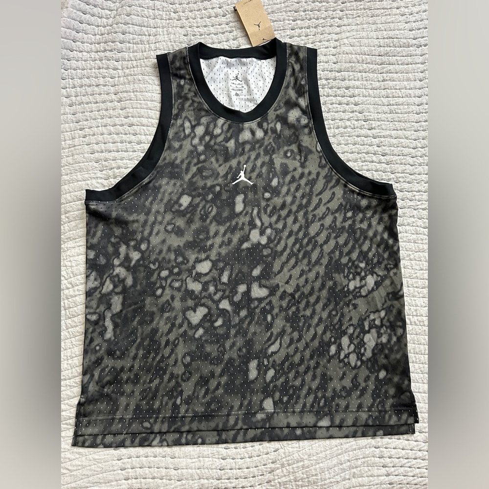 Jordan Black and Gray Jersey
